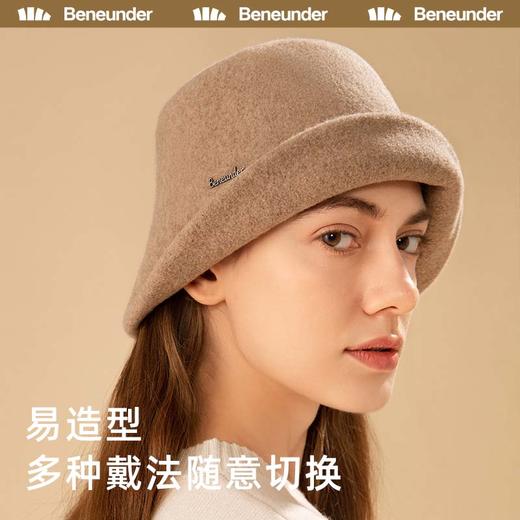 BENEUNDER 蕉下  穹顶系列羊毛保暖渔夫帽 商品图3