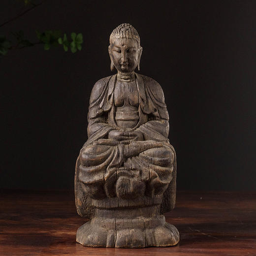 清 木雕释迦摩尼造像 商品图0