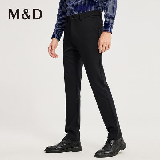 MD名盾商务男士秋冬新款四面弹修身休闲裤百搭耐磨男长裤 商品图3