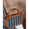 饮水鸟爵士归园侗族手织亮布包 菜篮子 条纹棕/条纹蓝 商品缩略图2