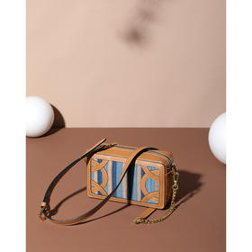 饮水鸟爵士归园侗族手织亮布包 麻将包 条纹棕/条纹蓝