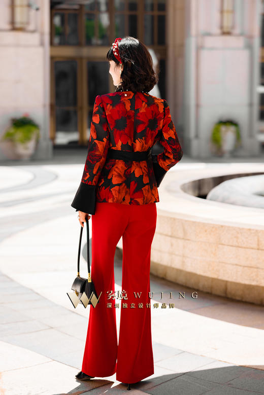 2202122 经典故事 高密斜纹裤子 雾境 商品图1