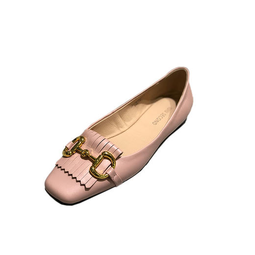 IUIU SECOND 商场同款金属大眼睛马衔扣女鞋平底单鞋 商品图1