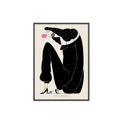 Poster&Frame-丹麦艺术家-Gum Woman 装饰画（小号）［丹麦品牌］ 商品图0