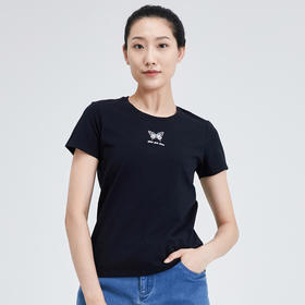 探路者女式棉短袖T恤TAJI82837