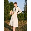欧芮儿娃娃领连衣裙女夏季2022新款收腰法式蝴蝶结设计感薄款裙子 商品缩略图3
