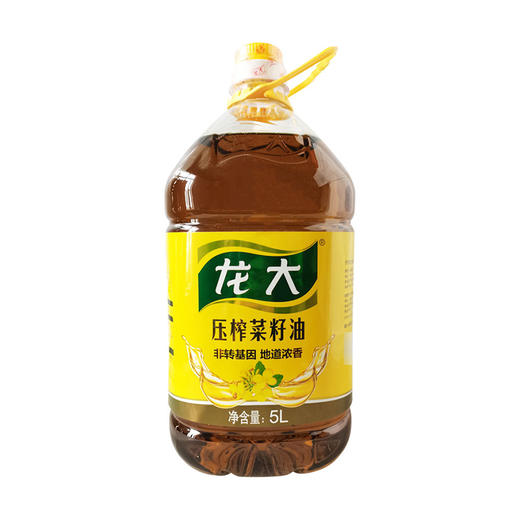 【亚欧超市】龙大低芥酸压榨特香菜籽油5L/桶 商品图0