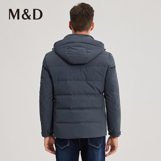 M&D名盾商务男士秋冬新品可拆卸帽加厚羽绒服男 商品图4