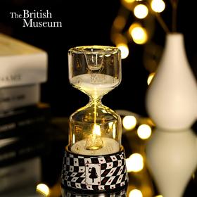 大英博物馆爱丽丝漫游奇境棋盘格呼吸灯创意流沙桌面摆件