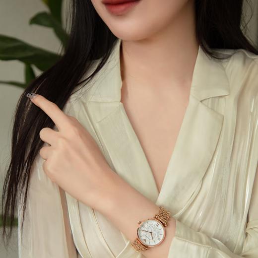 Emporio Armani/安普里奥阿玛尼 满天星手表 玫瑰金色钢制表带欧美表镶钻女士腕表 送女友 AR11244 商品图1