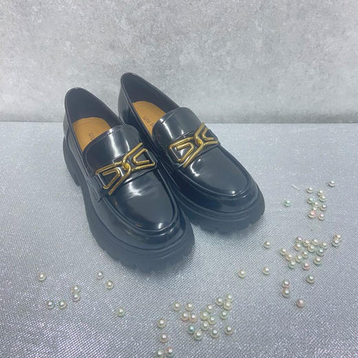 IUIU SECOND22年商场同款通勤厚底英伦乐福鞋单鞋女U22CM37431 商品图3