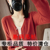 TZW-专柜品质针织V领开衫女宽松大码针织衫百搭毛衣外套 商品缩略图5
