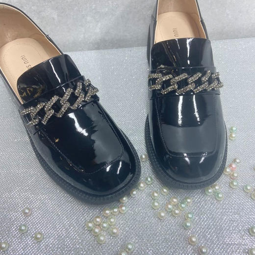 IUIU SECOND22年秋季新款英伦厚底复古小皮鞋深口乐福鞋 商品图1