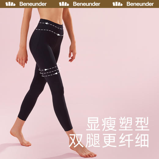 BENEUNDER 蕉下  鲨鱼裤  畅型系列高腰塑型打底裤紧身裤 商品图3