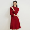 EITIE爱特爱新款高领收腰气质连衣裙6807512 商品缩略图1