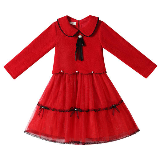 秋装新款童装儿童洋气秋季裙子甜美网纱裙DY82126 商品图4