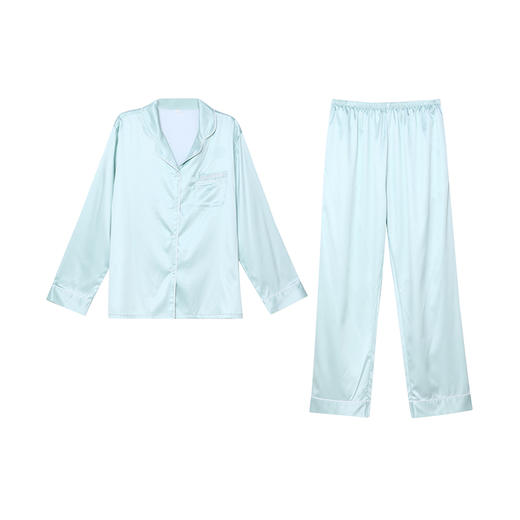 都市丽人好睡衣好睡好眠哑光弹力色丁家居服长袖类新年本命年红品LH20B2 商品图3