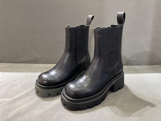 IUIU 帅气烟管靴齿轮绿底短靴 U21DS45761 商品图0