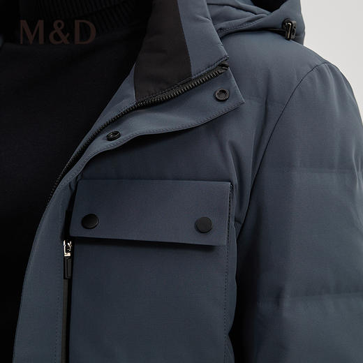 M&D名盾商务男士秋冬新品可拆卸帽加厚羽绒服男 商品图1