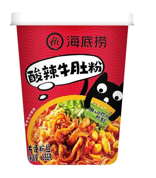 【亚欧超市】海底捞酸辣牛肚粉136g/盒 商品图0