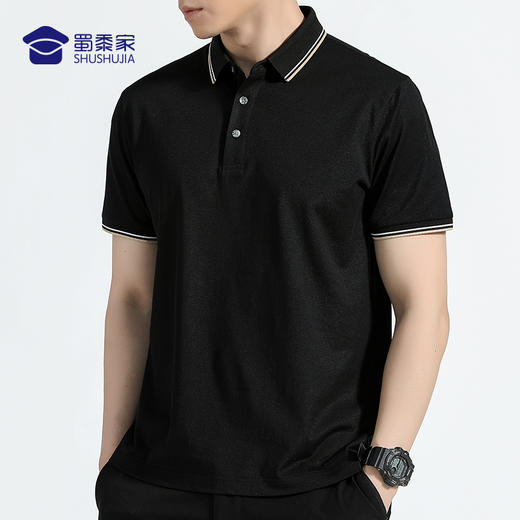 蜀黍家冰蚕丝珠地通勤polo衫   2022 新款   休闲百搭又亲肤 商品图3