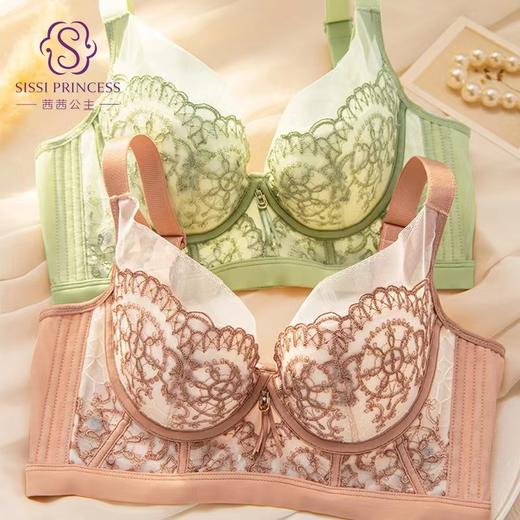 大胸显小  镍钛记忆 大弧度软钢托   全罩杯舒适   显瘦10斤     梦幻轻奢 商品图0