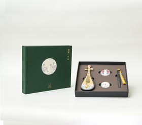 西泠印社琵琶听香 琵琶香盒+中香+香插+香线