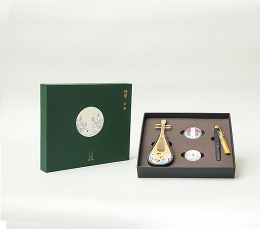 西泠印社琵琶听香 琵琶香盒+中香+香插+香线 商品图0