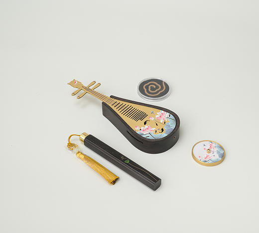 西泠印社琵琶听香 琵琶香盒+中香+香插+香线 商品图1