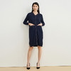 EITIE爱特爱冬季新款V领时尚通勤针织连衣裙女6801521 商品缩略图3