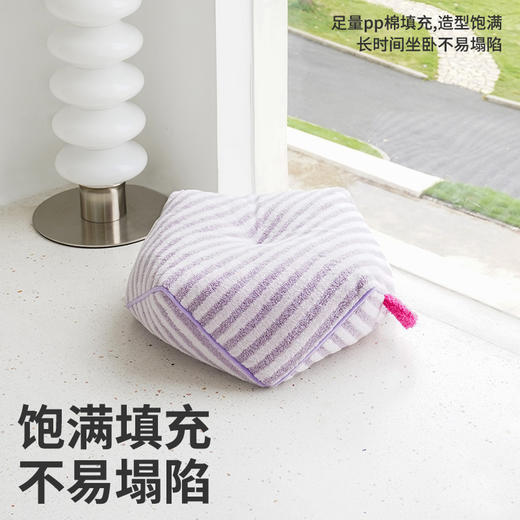 zeze秋季新品条纹软绒宠物床-B 商品图3