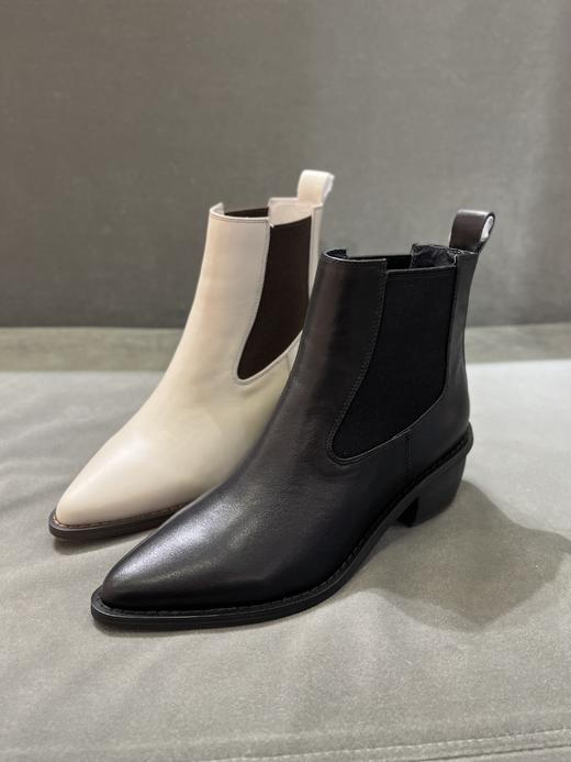 IUIU 经典切尔西短靴粗跟短筒牛仔靴 U21DS44121 商品图0