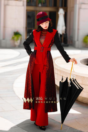 2202123 经典故事  高密细斜磨毛 色织定制提花外套 雾境