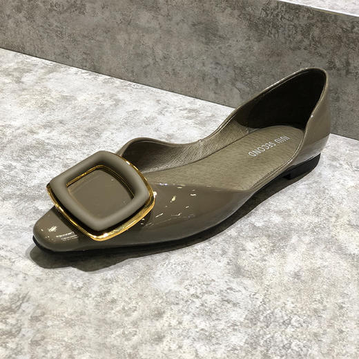 IUIU SECOND单鞋女商场同款春季时装浅口女鞋一脚蹬懒人鞋 商品图3