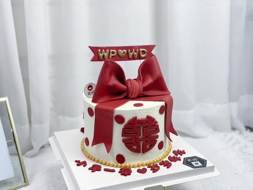 小手一牵，岁岁年年&翻糖造型蛋糕（英文字母备注更改） 商品图1