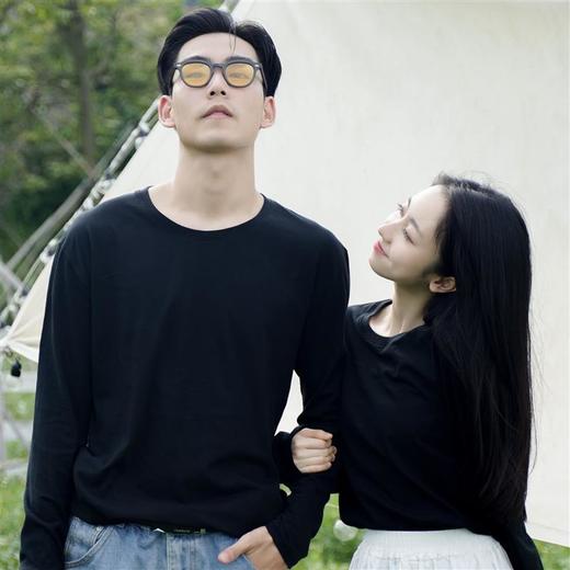 【3件99元】莫兰蒂长袖纯棉T恤 轻薄不透肉 透气不闷汗 商品图6