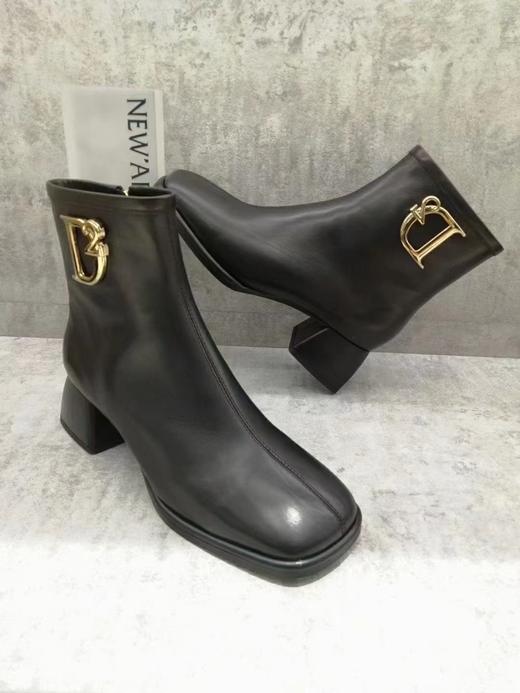 IUIU SECOND 冬季新款小方头短靴时装靴 U21DS44071 商品图5