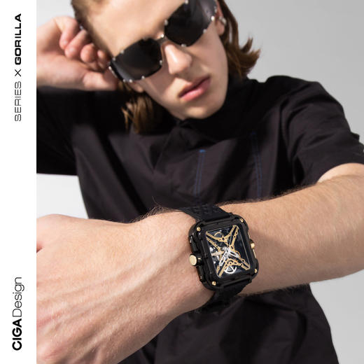 CIGA design玺佳机械表X系列 大猩猩镂空男士手表 国潮来袭尽显锋芒 商品图2