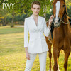 IWY/白色职业装西装套装女时尚西服高端正装美容师工作服长袖西装CP9130 商品缩略图4