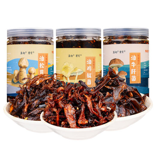 【食品酒水】云南土特产油鸡枞菌松茸菌菌菇牛肝菌拌面下饭菜 商品图3