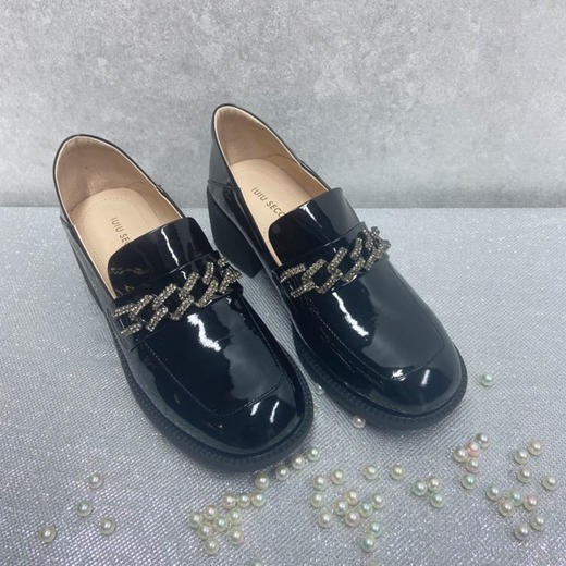 IUIU SECOND22年秋季新款英伦厚底复古小皮鞋深口乐福鞋 商品图3