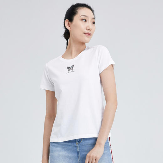 探路者女式棉短袖T恤TAJI82837 商品图3