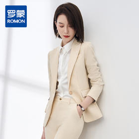 【西装+西裤】罗蒙秋季女士西服套装商务通勤职业正装修身两件套女