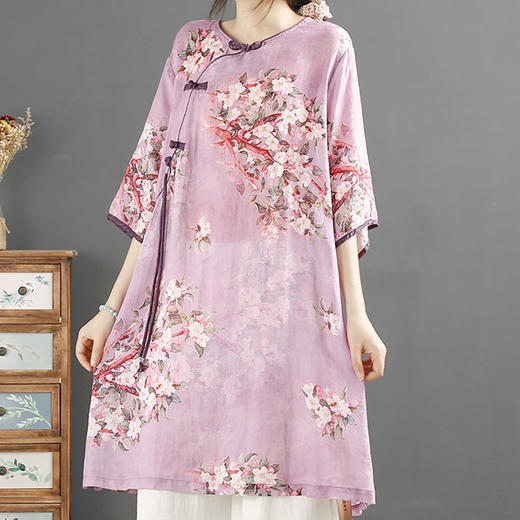 裁缝学苑AX04苎麻衬衫斜襟盘扣茶服中式上衣纸样女装服装打板样板 商品图1