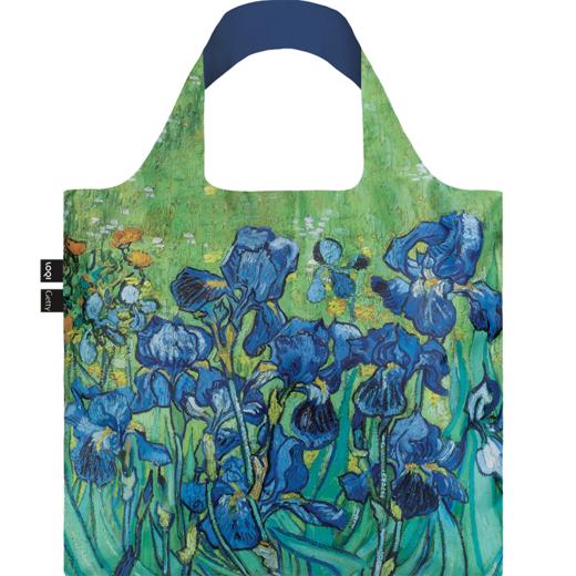 德国LOQI时尚艺术环保万用袋 VG.IR鸢尾花 折叠大容量单肩手提购物袋承重40斤防泼水 商品图3