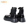 【双旦福利】Safiya/索菲娅 JK玛丽珍女鞋2022年冬季新款甜酷减龄厚软底袜靴女 SF24116076 商品缩略图7