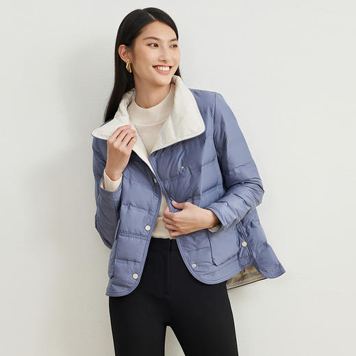 EITIE爱特爱冬季新款时尚轻薄羽绒服女短款保暖6811501 商品图3