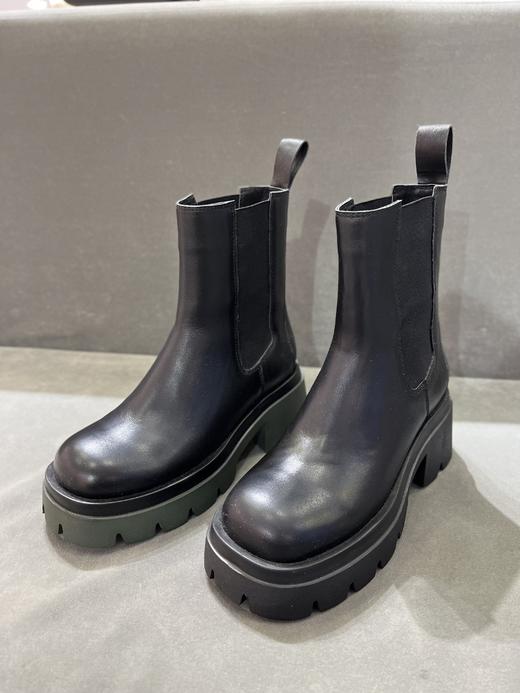 IUIU 帅气烟管靴齿轮绿底短靴 U21DS45761 商品图2