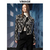VIMAGE纬漫纪秋冬新款洋气优雅时尚气质显瘦短外套女V1803423 商品缩略图0