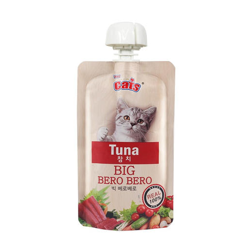猫太郎CATTARO猫条零食咘噜肉泥包 猫咪流质零食 幼猫成猫 挑嘴湿粮包猫条 膏状猫酱罐头95g*4 四种口味 商品图8